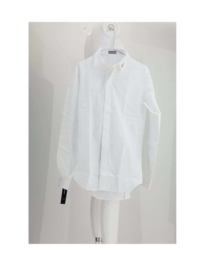 Dior Homme Dior Homme Men's Cotton Shirt White - World Class Fashion
