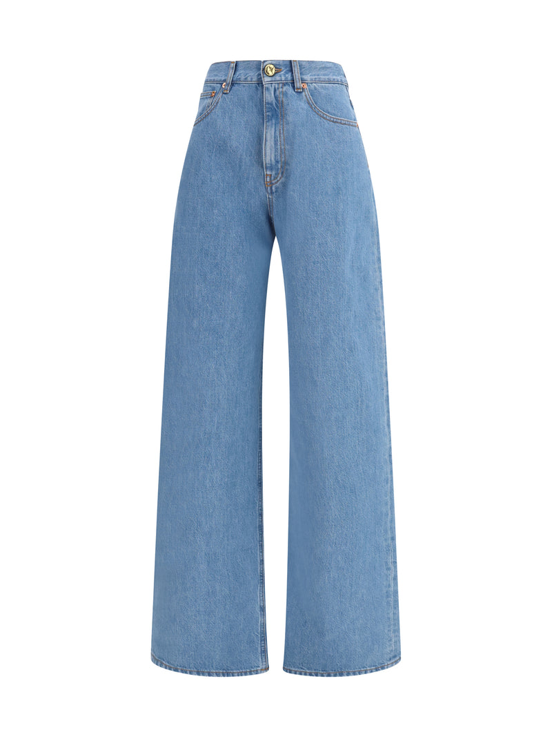 Blazè Milano Blazè Milano Wide Leg Nariida Jeans Maya - World Class Fashion