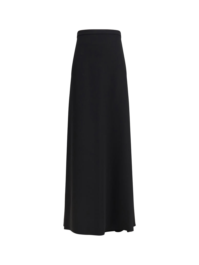 Valentino Valentino Long Cady Couture Skirt Nero - World Class Fashion