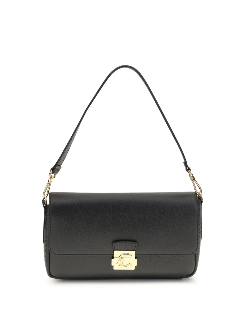 Coccinelle Coccinelle C-me Lock Medium Shoulder Bag Noir - World Class Fashion