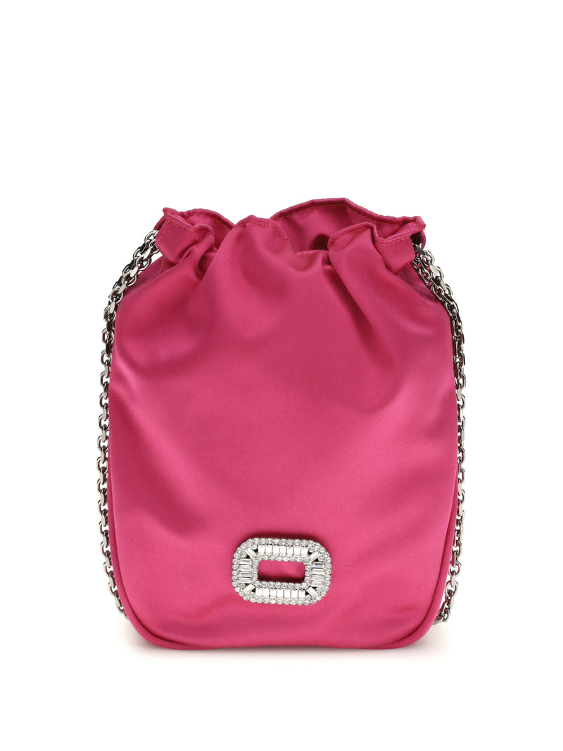 Roger Vivier Roger Vivier Nano Pilgrim Bucket Bag Fuchsia - World Class Fashion