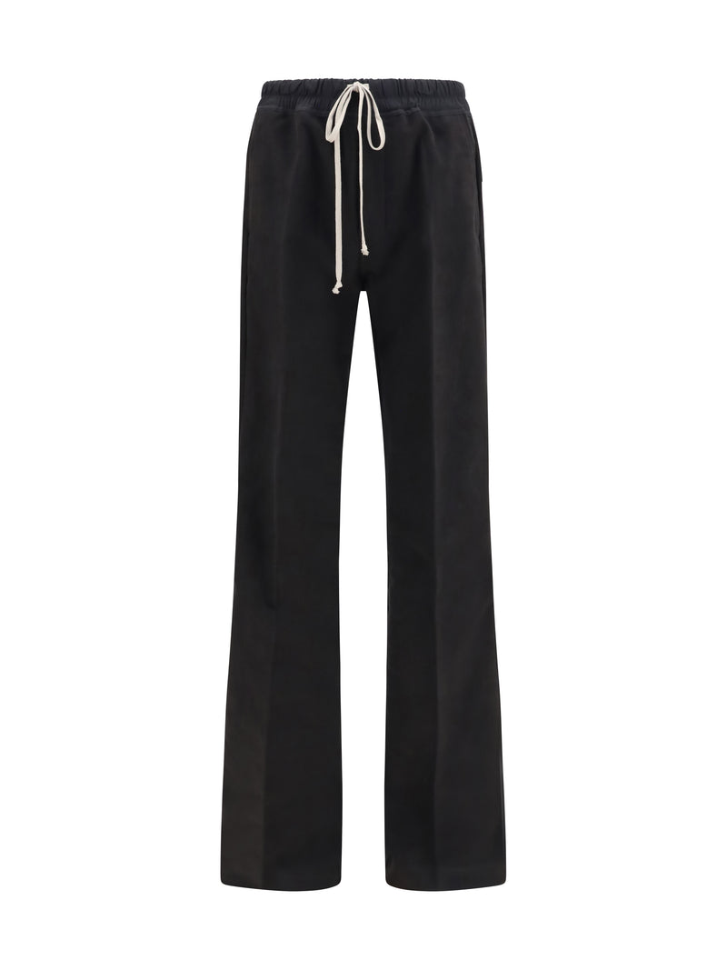 Rick Owens Rick Owens Dietrich Drawstring Pants In Brushed Twill - World Class Fashion