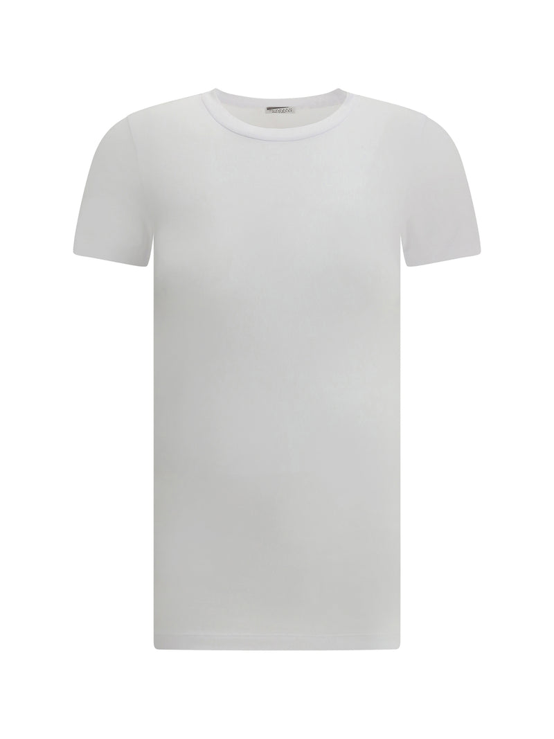 Brunello Cucinelli Brunello Cucinelli Cotton T-shirt Bianco Women - World Class Fashion