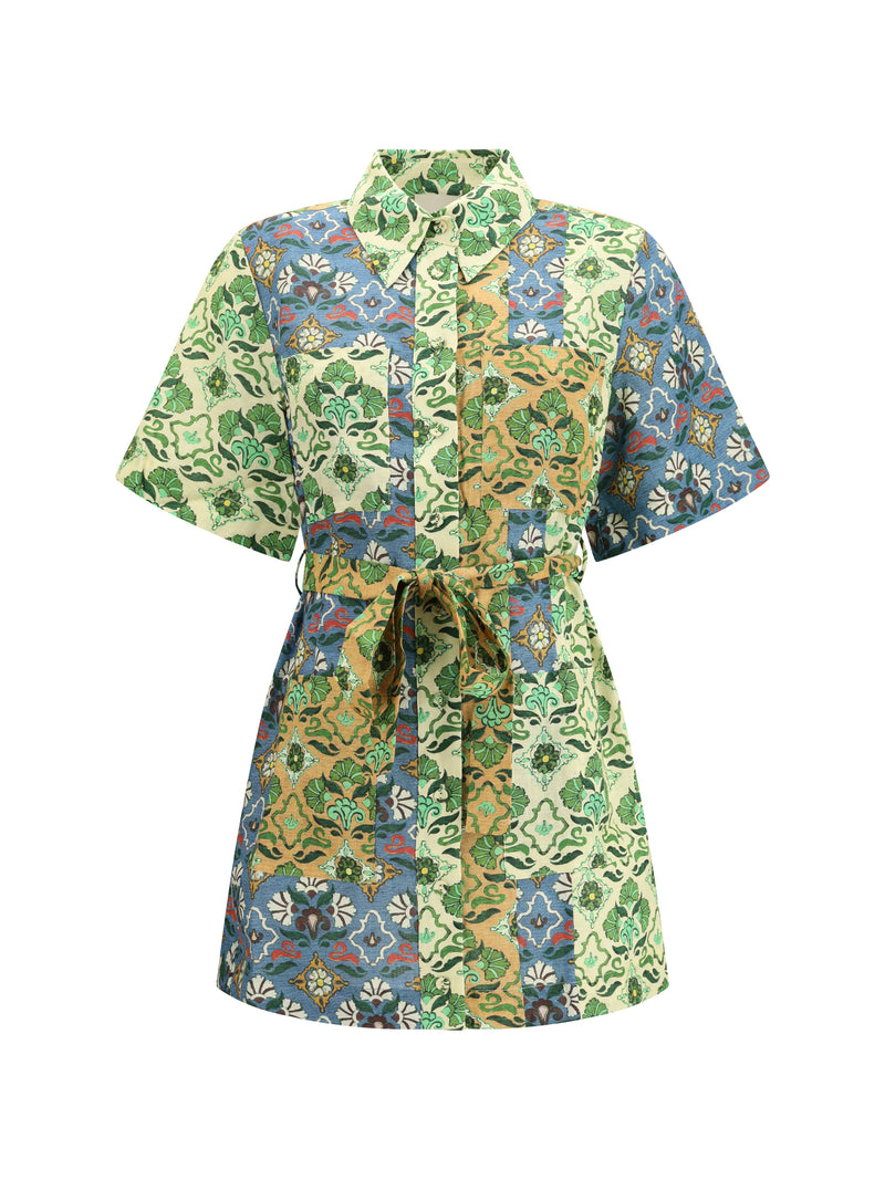 Alemais Alemais Ali Spliced Mini Dress Multi Women - World Class Fashion