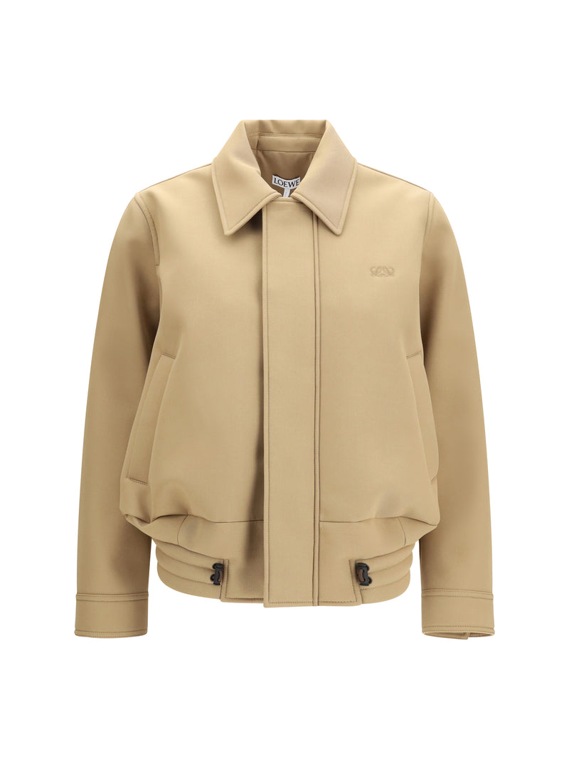 Loewe Loewe Cotton Utility Jacket Beige Women - World Class Fashion
