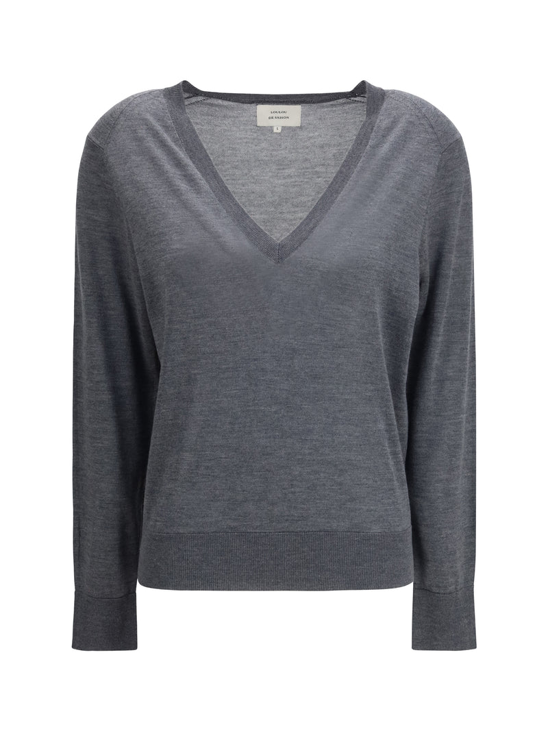 Loulou De Saison Loulou De Saison Julio Cashmere Sweater Anthracite - World Class Fashion