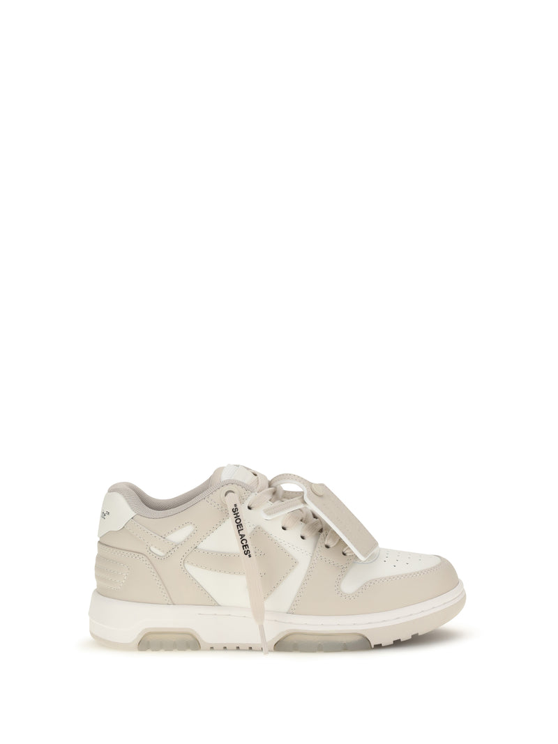 Off-white Off-white Out Of Office Sneakers White Beige - World Class Fashion