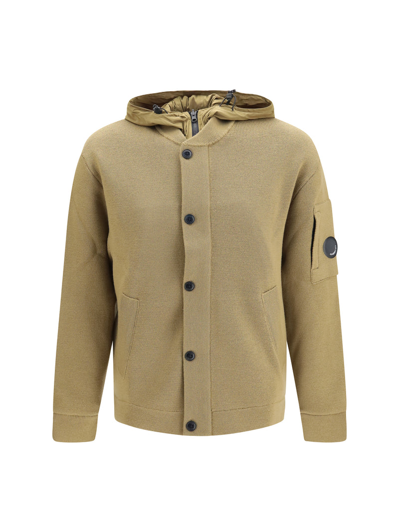 C.P. Company C.P. Company Reversible Merino Wool Cardigan Ermine - World Class Fashion