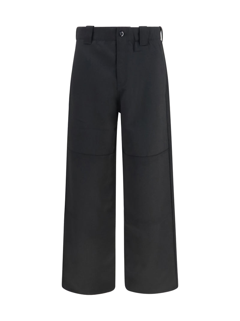 Kenzo Kenzo Reinforced Virgin Wool Chino Pants Black - World Class Fashion