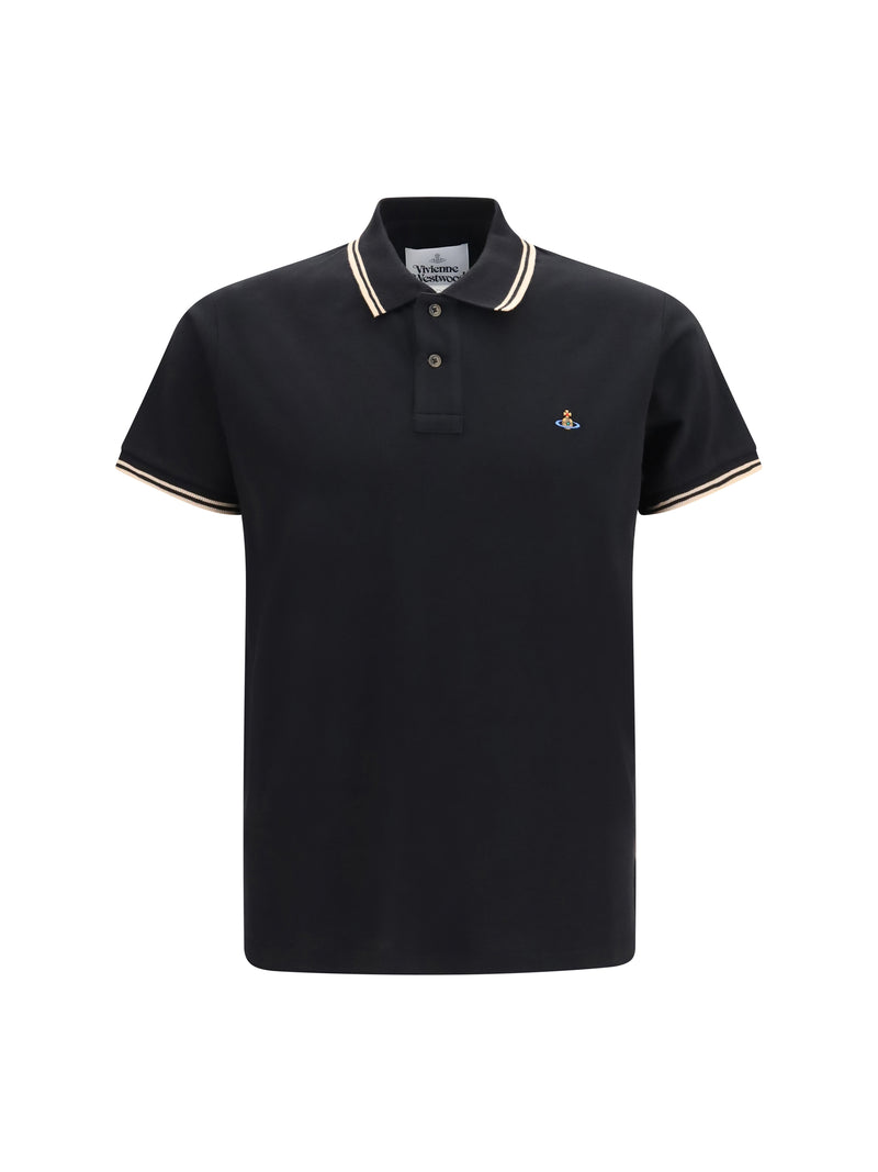 Vivienne Westwood Vivienne Westwood Classic Polo Shirt Black - World Class Fashion