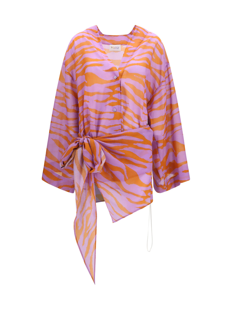 The Attico Minivestido The Attico Naranja/Morado Mujer - World Class Fashion