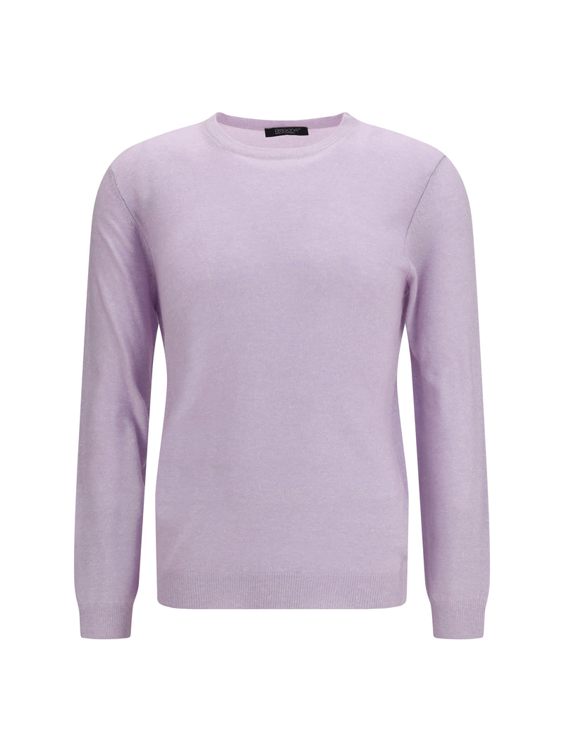 Aragona Cashmere Aragona Cashmere Crewneck Sweater Lilla Men - World Class Fashion