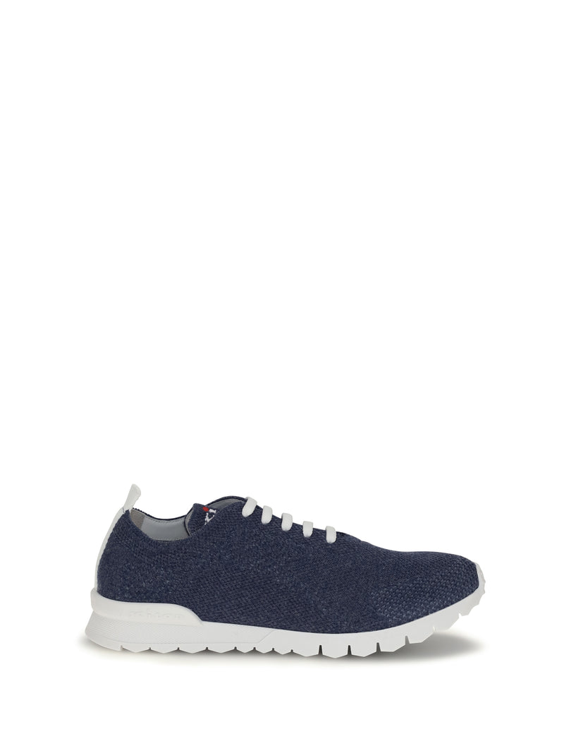 Kiton Zapatillas Kiton de tela índigo - World Class Fashion