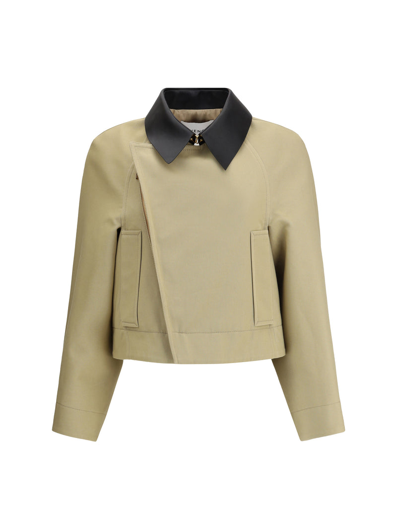 Givenchy Givenchy Cropped Cotton and Wool Caban Beige - World Class Fashion