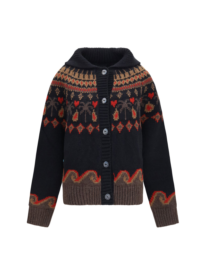 Alanui Alanui Sweet Winter Cardigan Black/Multi - World Class Fashion