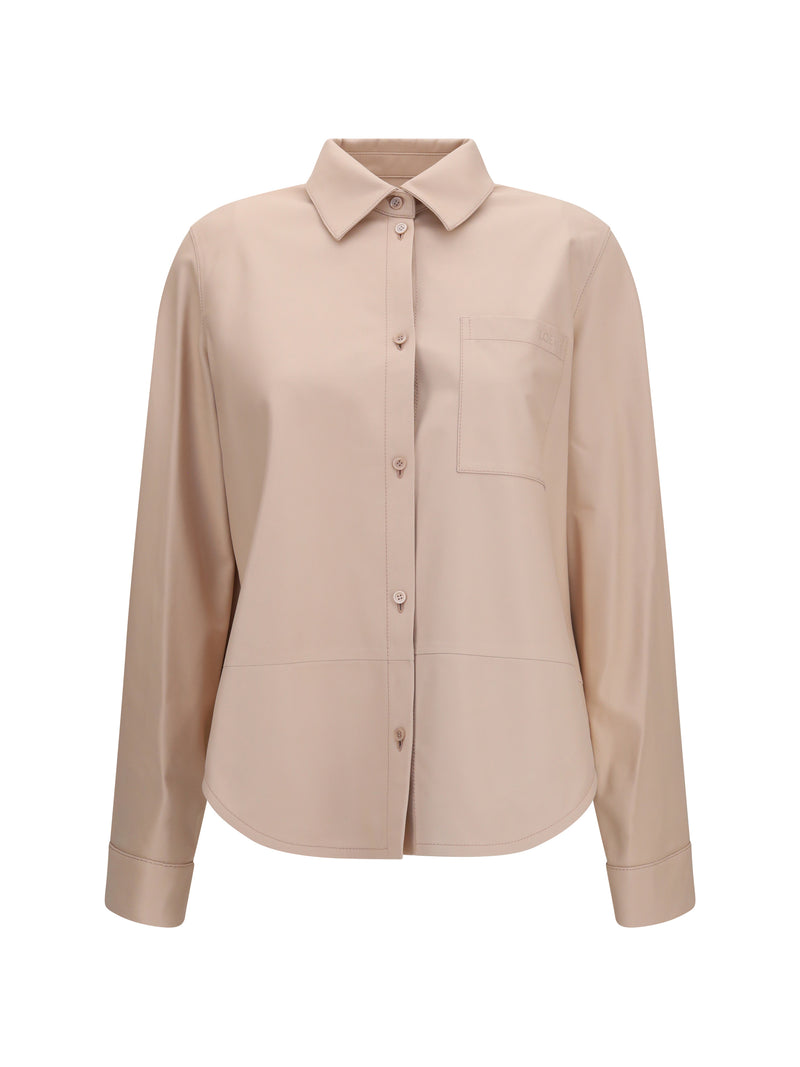 Loewe Loewe Nappa Leather Shirt Light Pink - World Class Fashion