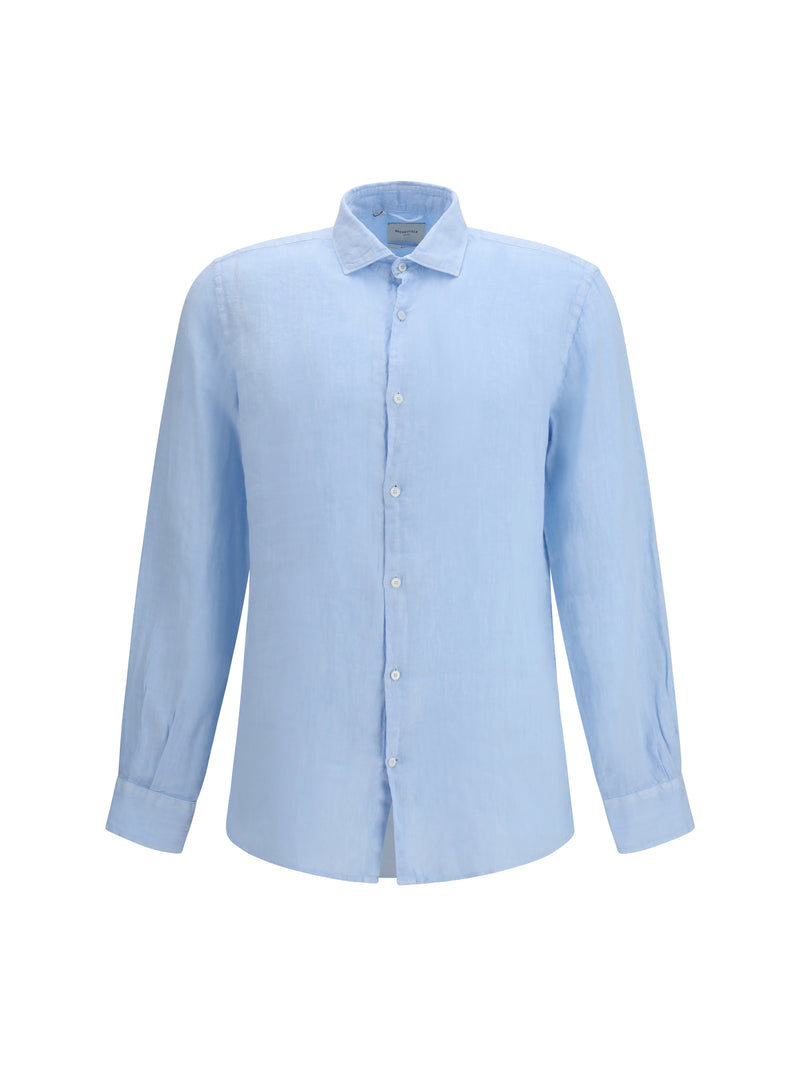 Brooksfield Brooksfield Linen Shirt Cielo - World Class Fashion