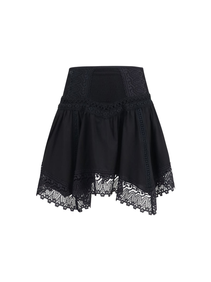 Charo Ruiz Charo Ruiz Taléa Lace Skirt Black Women - World Class Fashion