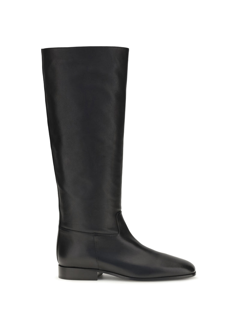 Herbert Levine Herbert Levine Rein It In Leather Boots Black - World Class Fashion