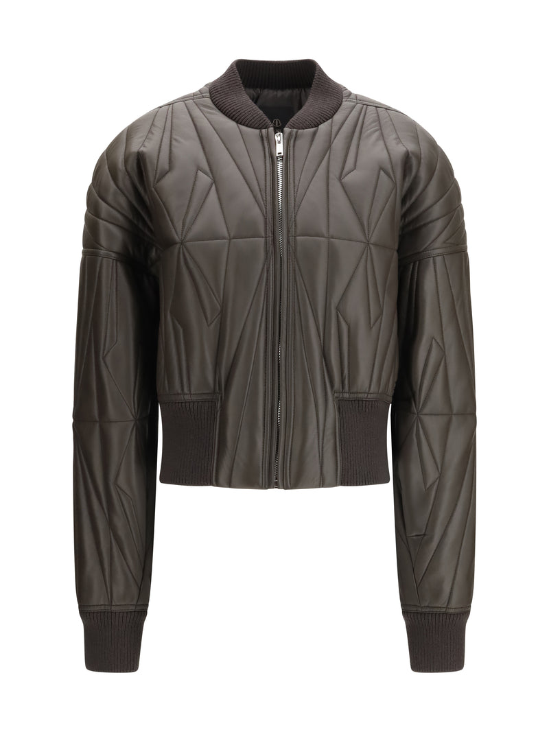 Moncler + Rick Owens Moncler + Rick Owens Geocamo Leather Jacket Dark Dust - World Class Fashion