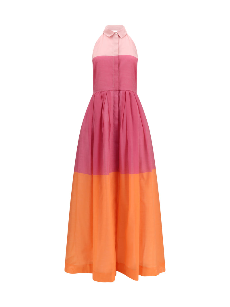 Sara Roka Sara Roka Eglelong Dress Orange/Pink - World Class Fashion