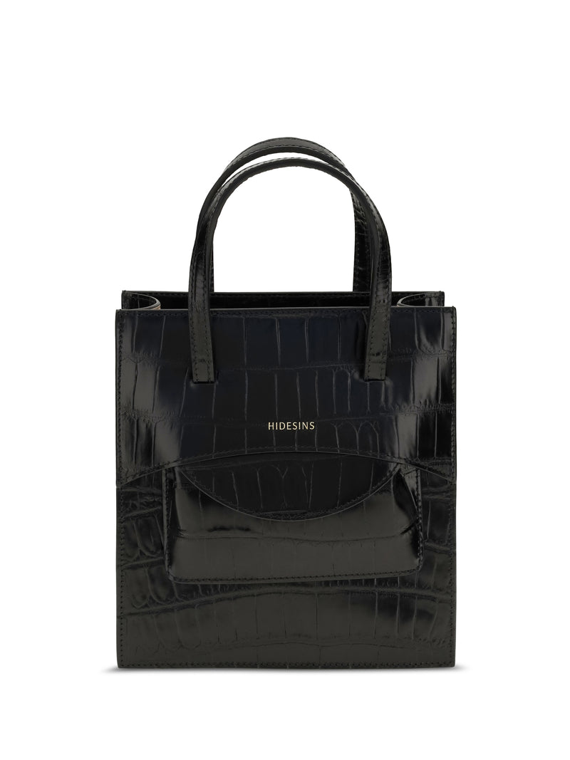 Hidesins Hidesins Pocket Leather Handbag Black - World Class Fashion