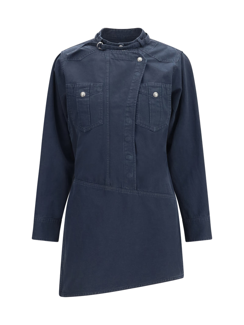 Marant Étoile Marant Étoile Nouria Shirt Dress Black - World Class Fashion