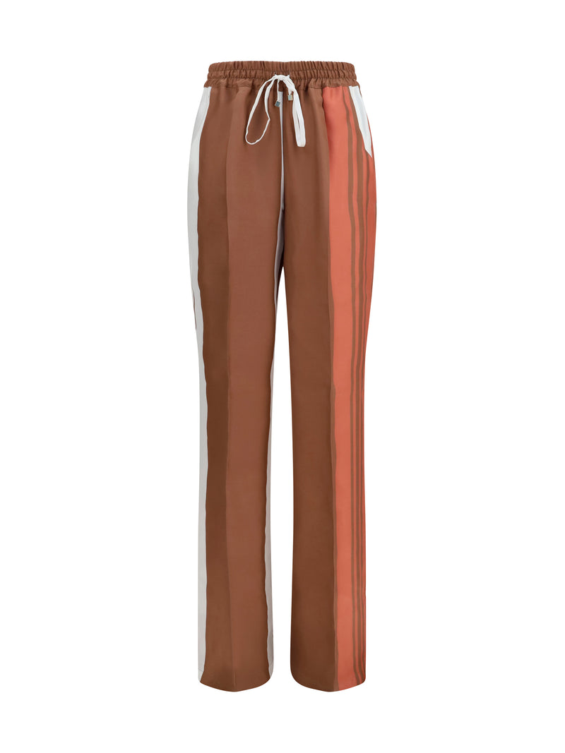 Kiton Kiton Striped Silk Pants - World Class Fashion