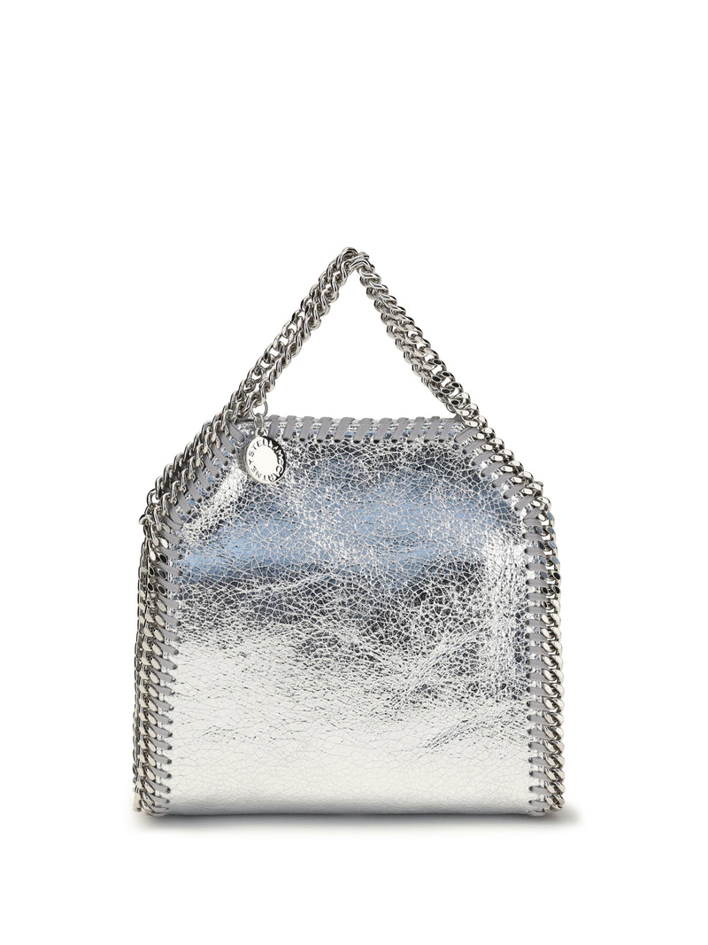 Stella Mccartney Stella McCartney Bolso de Mano Metallic Falabella Plateado - World Class Fashion