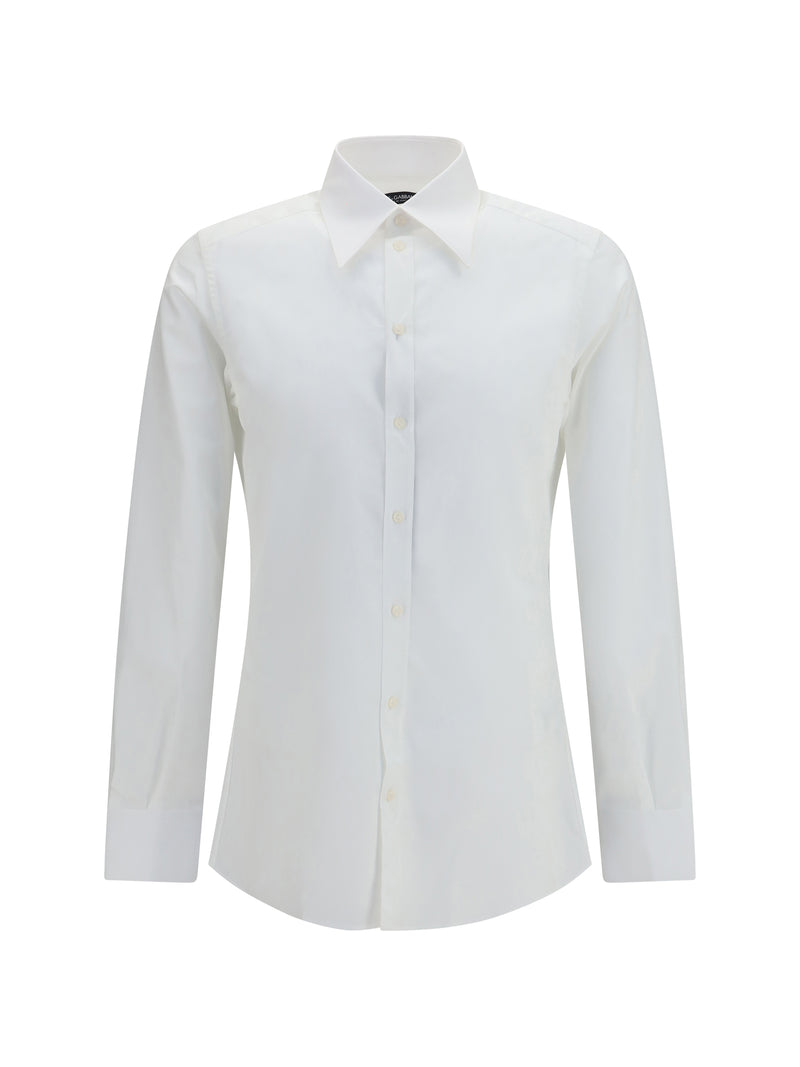 Dolce & Gabbana Dolce & Gabbana Gold Cotton Poplin Shirt - World Class Fashion