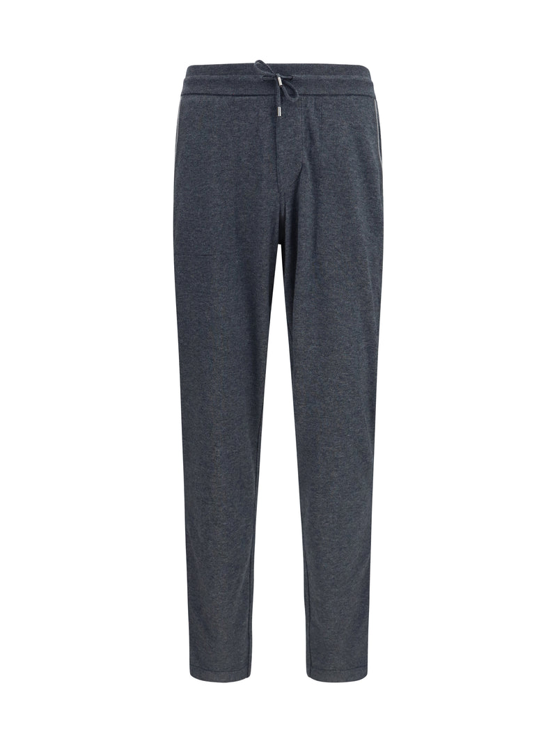 Loro Piana Loro Piana Cashmere Sweatpants Grey Melange - World Class Fashion