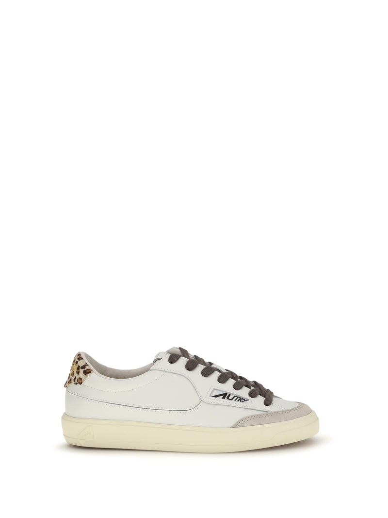 Autry Autry Windscape Low Leather Sneakers White/Stone - World Class Fashion
