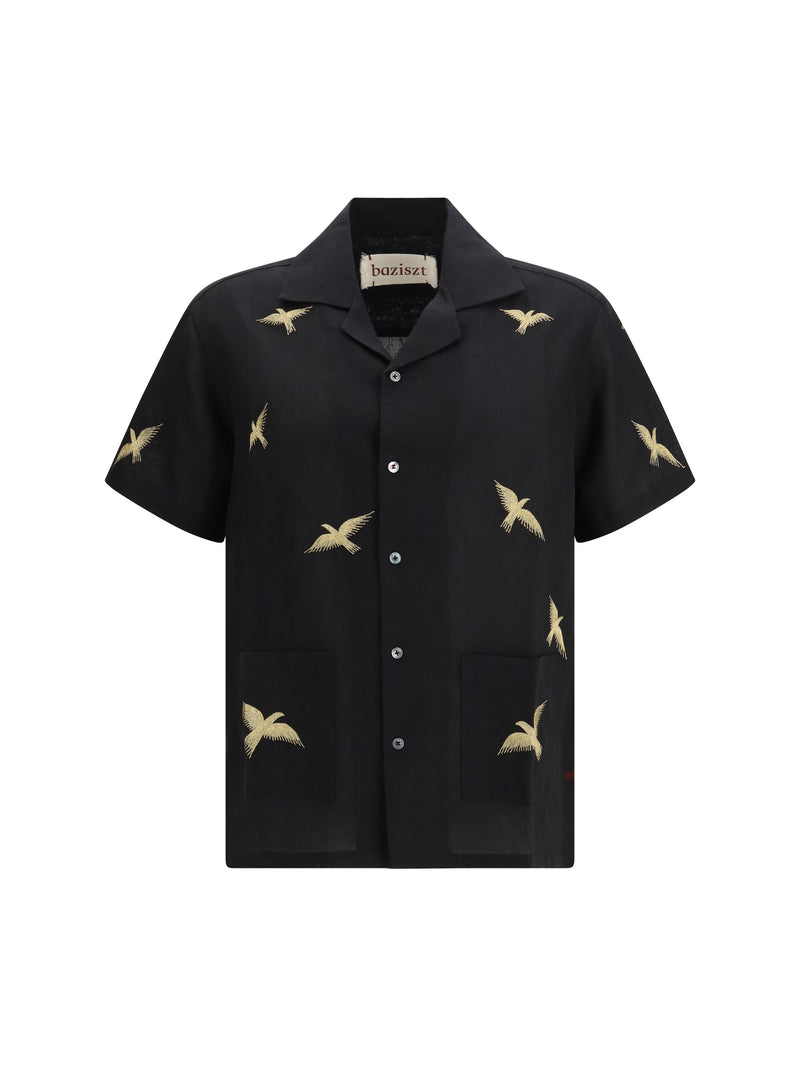 Baziszt Baziszt Columbus Shirt Black - World Class Fashion
