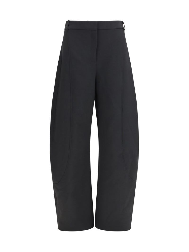 Nissa Nissa Wool-blend Straight-leg Pants Black Women - World Class Fashion