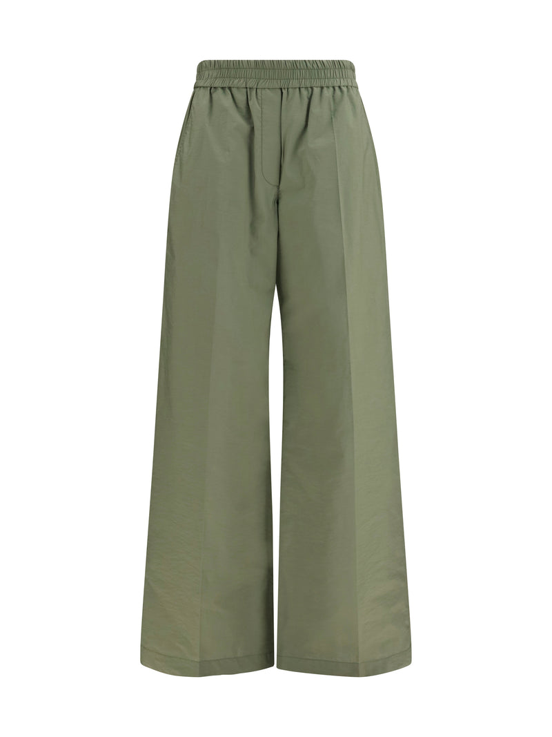 Brunello Cucinelli Brunello Cucinelli Elasticated Waist Trousers Eucalipto - World Class Fashion