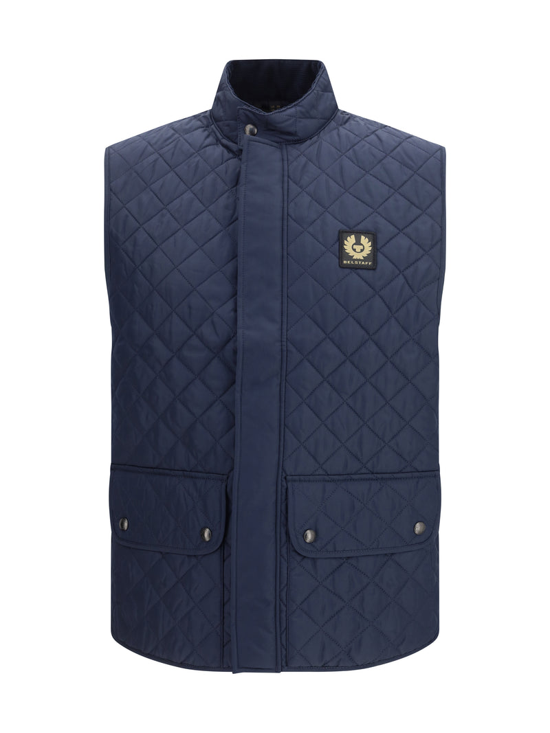 Belstaff Belstaff Icon Quilted Nylon Gilet Navy Blue - World Class Fashion