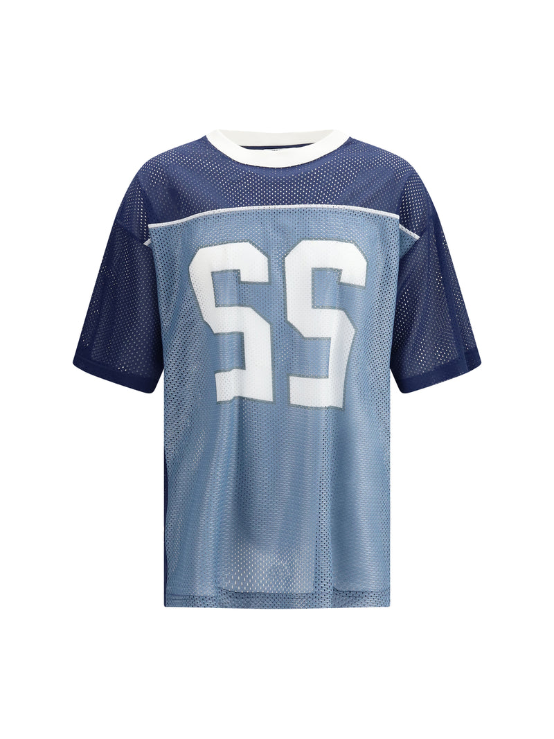 Moschino Moschino Technical Mesh T-shirt Fantasia Blu - World Class Fashion