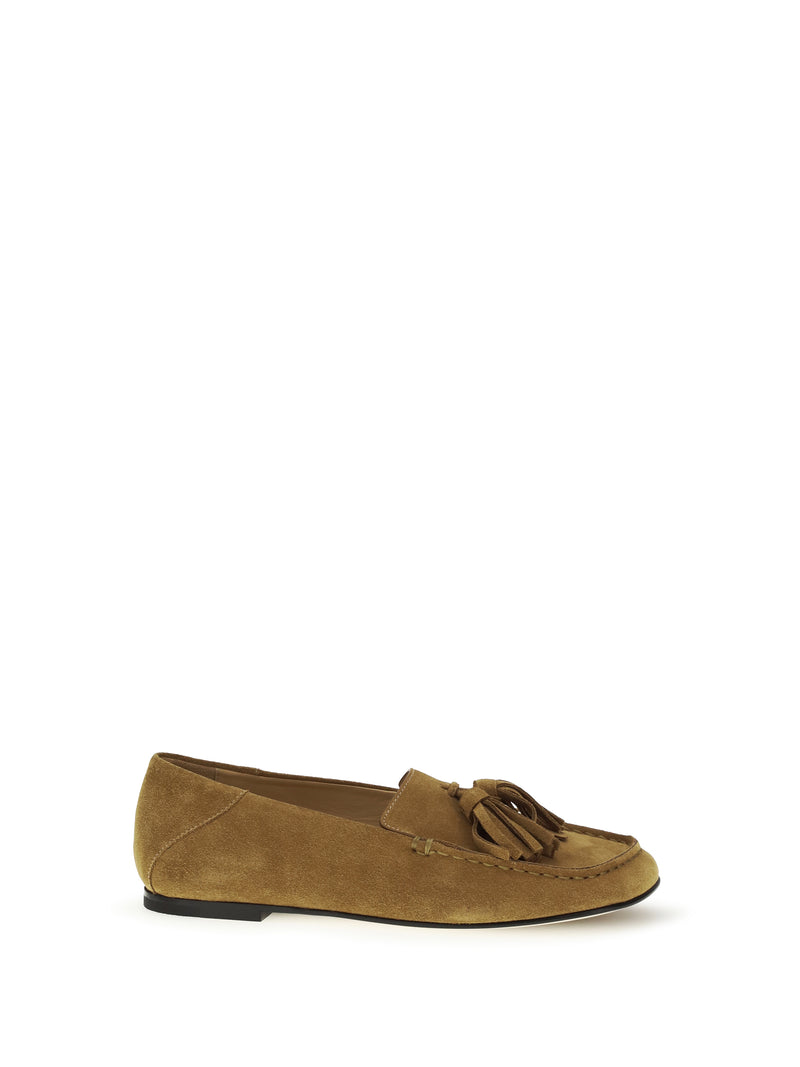 Dear Frances Dear Frances Drew Loafers Caramel Suede - World Class Fashion