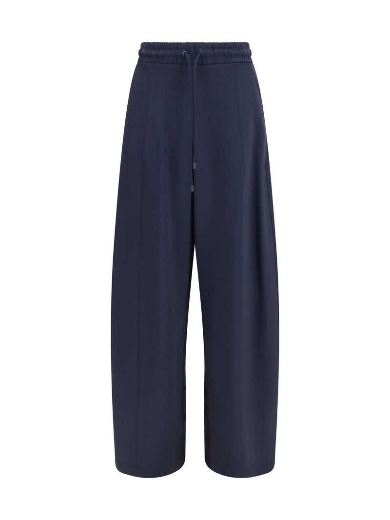 Max Mara Max Mara Olmo Technical Cotton Jersey Pants - World Class Fashion