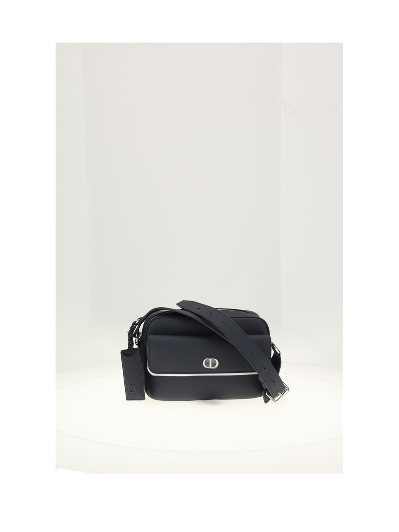 Dior Homme Dior Homme Top Zip Messenger CD Icon Navy - World Class Fashion