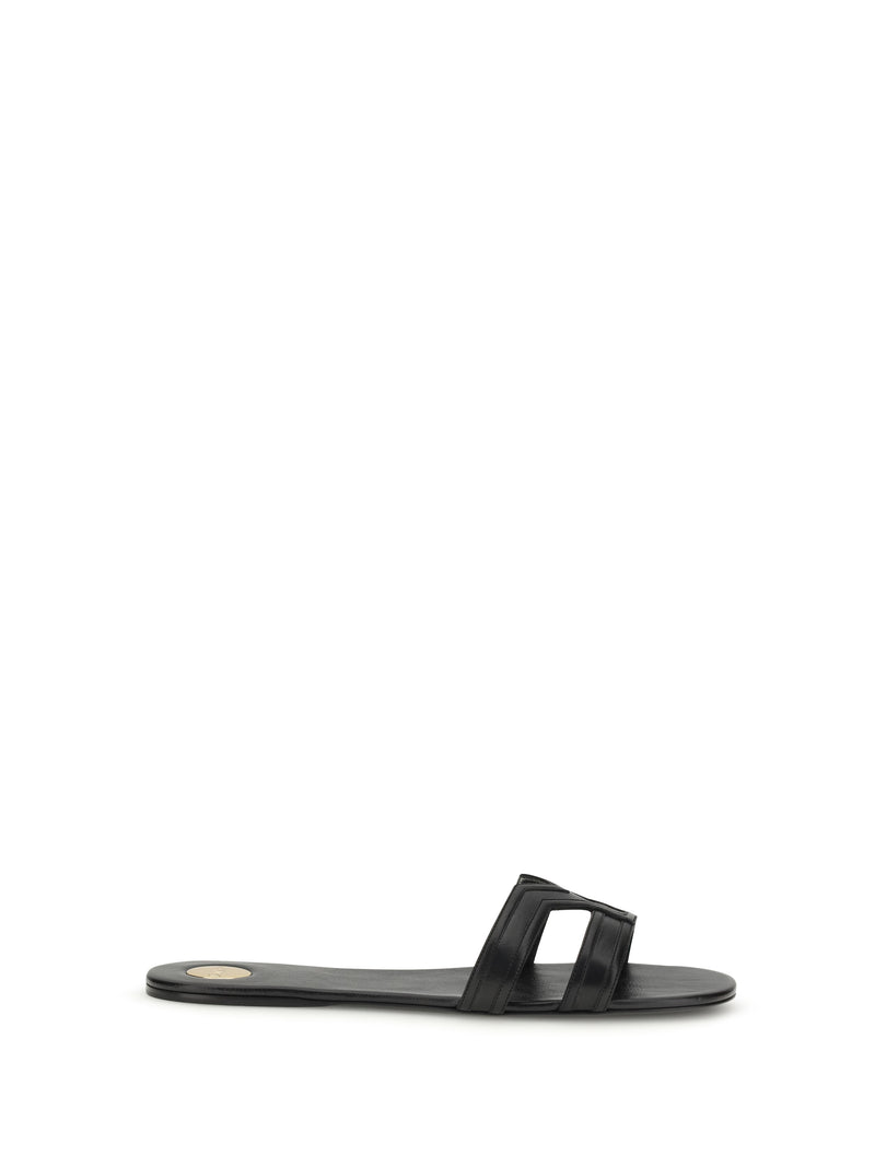Saint Laurent Saint Laurent Mabrouka Sandals Black Women - World Class Fashion