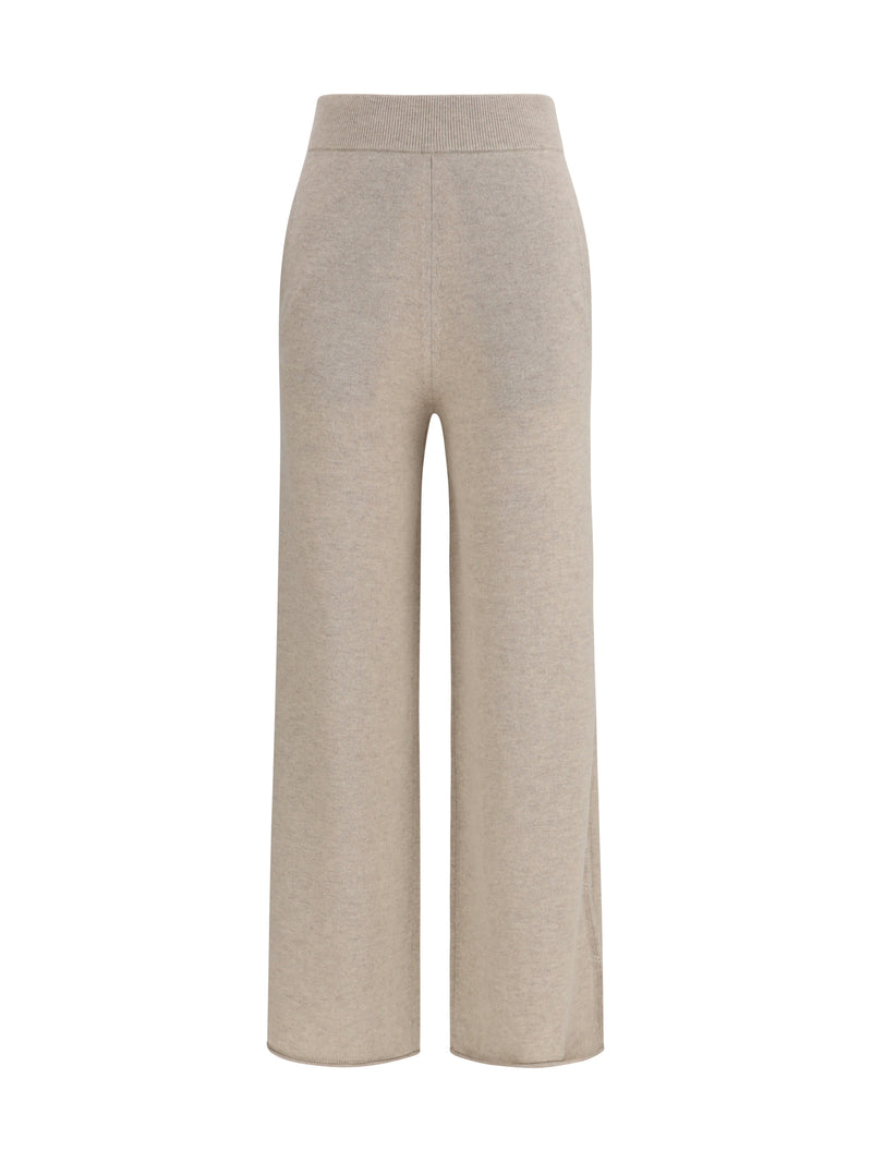 Max Mara Pure Max Mara Pantalones de cachemira pura beige para mujer - World Class Fashion