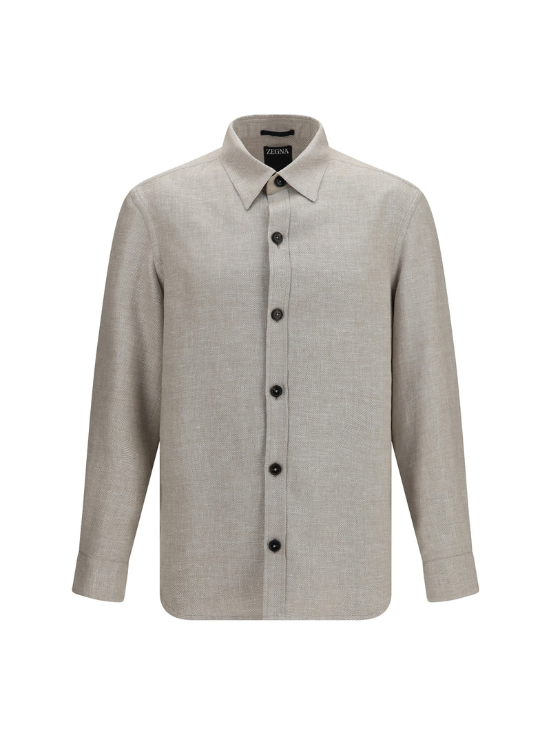 Zegna Zegna Cashmere Linen Silk Overshirt 054 - World Class Fashion
