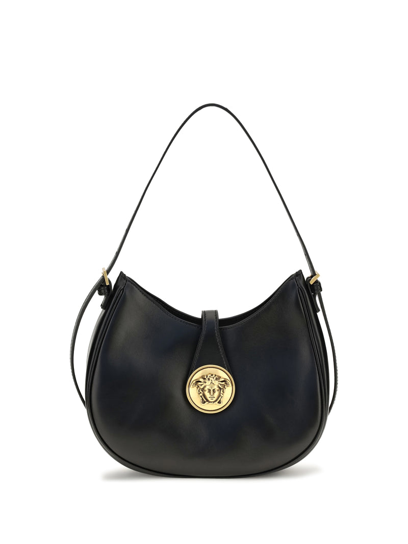 Versace Versace Small Emblème Hobo Lambskin Shoulder Bag - World Class Fashion