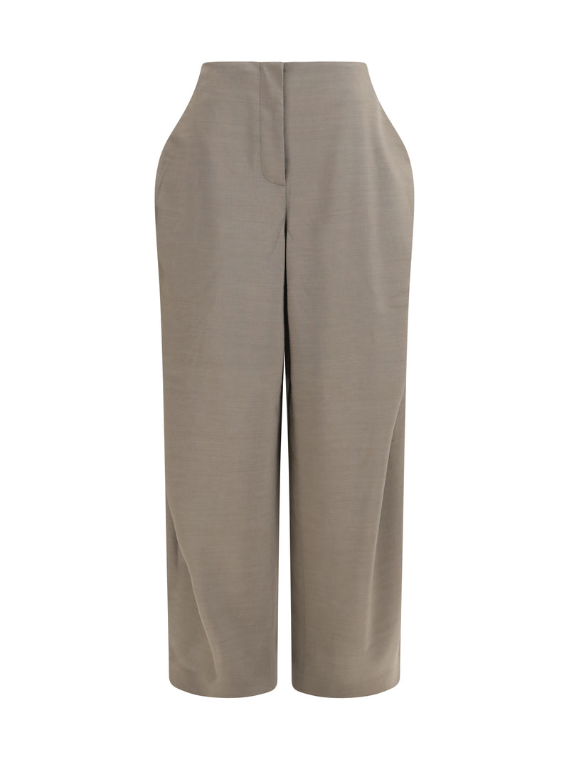 Jacquemus Jacquemus Le Pantalon Cubisto Grey Women - World Class Fashion