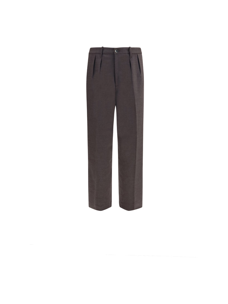 Nine In The Morning Nine In The Morning Kai Baggy Wool-blend Pants Grey - World Class Fashion