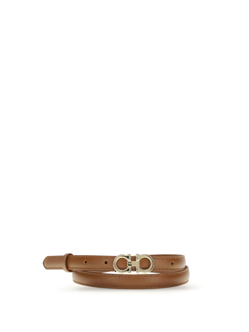 Ferragamo Ferragamo Gancini Leather Belt Cowhide Women - World Class Fashion