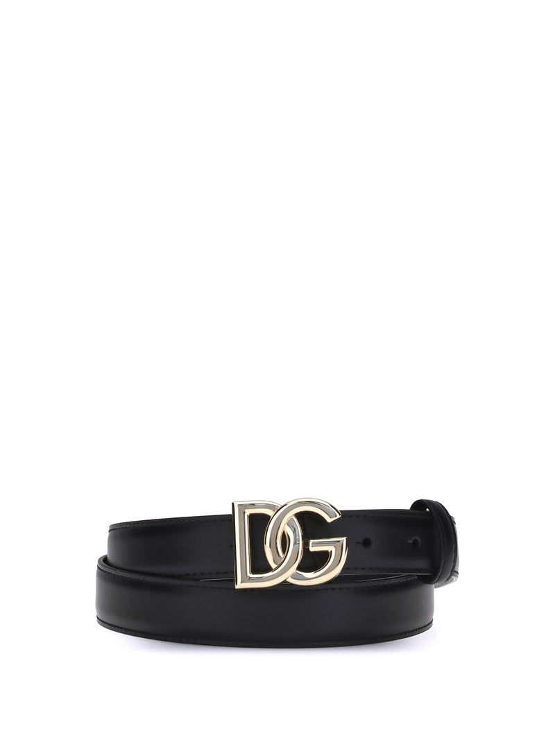 Dolce & Gabbana Dolce & Gabbana Leather Belt Nero Women - World Class Fashion