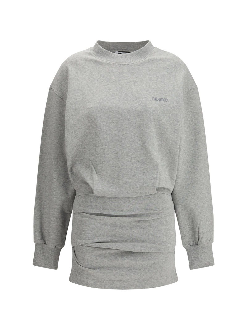 The Attico The Attico Mini Vestido Gris Melange - World Class Fashion