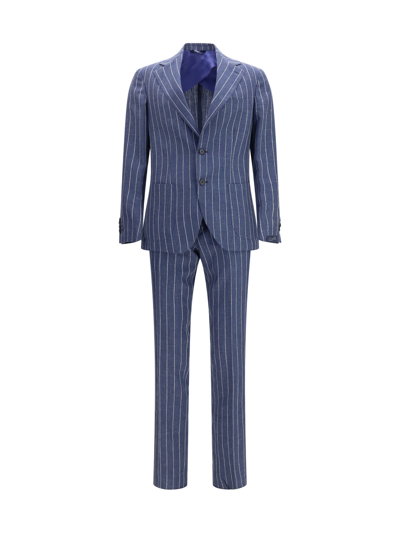 Gi Capri Gi Capri Single-breasted Pinstripe Suit 3 Men - World Class Fashion